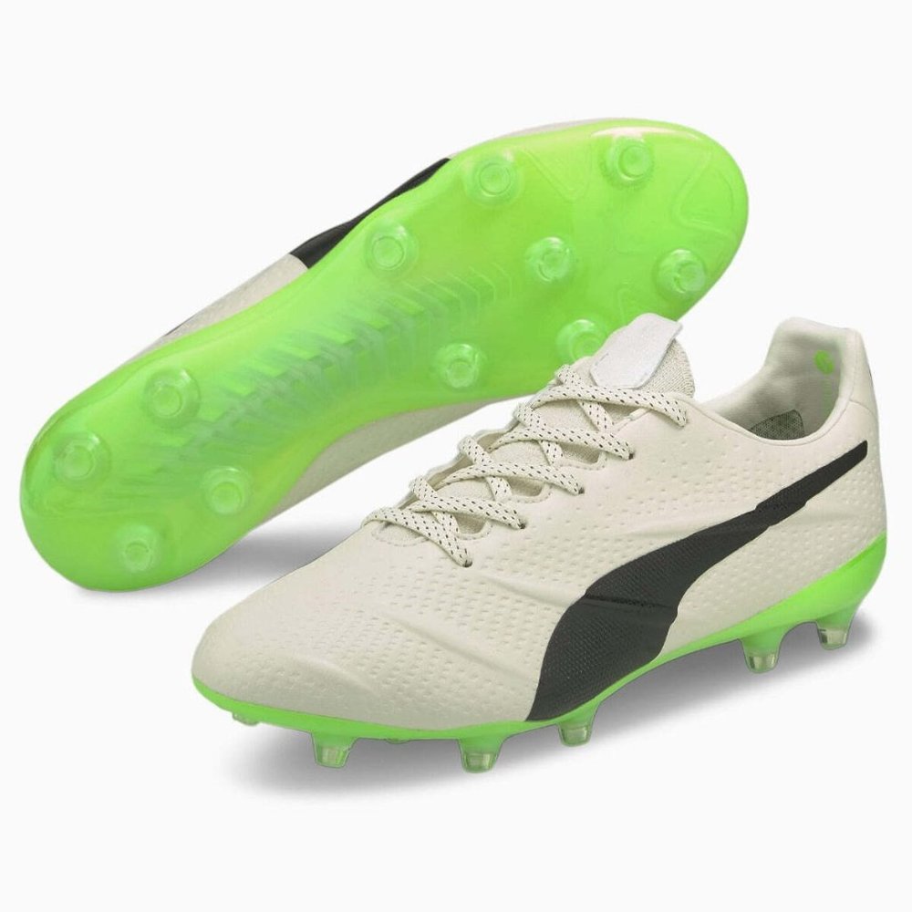 PUMA KING PLATINUM 21 FG AG VEGAN SOCCER CLEATS SHOES 106675-01 MENS SIZ…